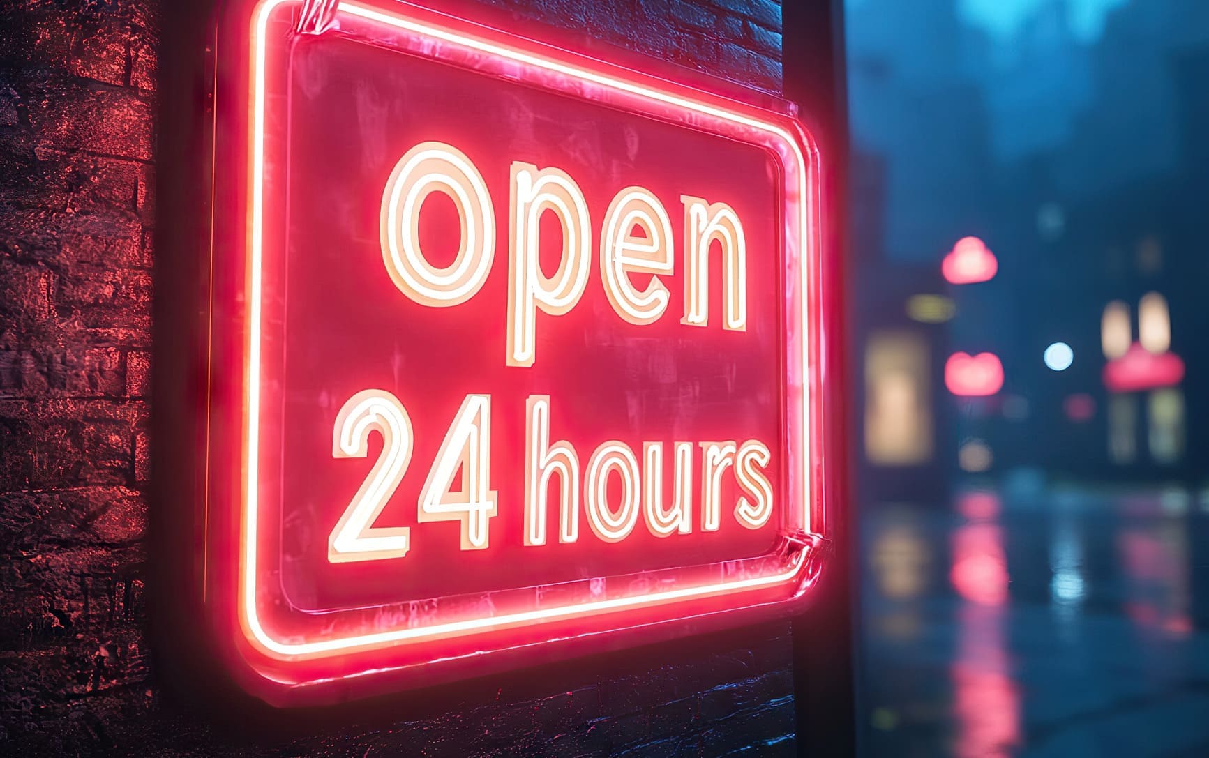 24時間営業のマッサージ店